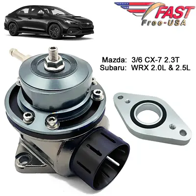 FV 40mm Blow Off Valve BLACK With Adapter For Subaru WRX 08-22 MAZDA 36CX-7 0 • $61.91