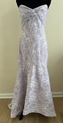 Monique Lhuillier Womens Lilac Jenner Dress Wedding Guest Dress Size 14 • $210