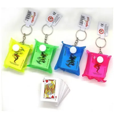 Novelty Mini Pack Of Playing Cards In Wallet Key Ring | Party Bag Filler • £3.19