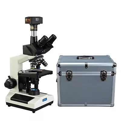 OMAX 40X-2500X Compound LED Lab Microscope + 18MP USB3 Camera + Carrying Case • $848.99