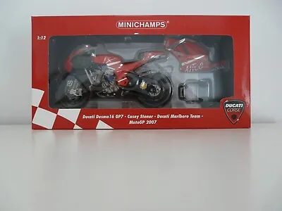 Minichamps 1:12 Casey Stoner 2007 Signed Ducati Gp7 122070027 • £159.99