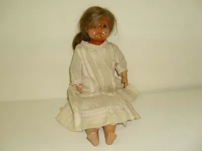 Celluloid Doll 35cm German? Girl Celluloid Doll With  Leather Great Condition • $185