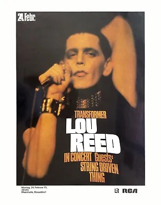 Lou Reed  13  X 19  Re-Print Music Concert Poster • $19.95