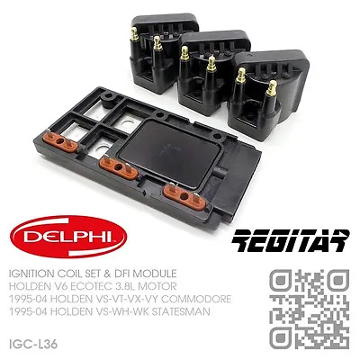 Delphi Ignition Coils & Dfi Module V6 Ecotec 3.8l [holden Vs-vt-vx-vy Commodore] • $282.50
