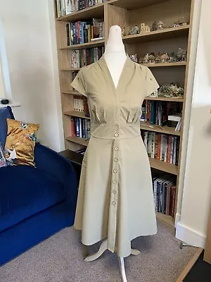 Joe Browns Safari-style A-line Dress Beige Size 8 • £12