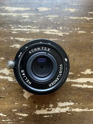 Voigtlander USA 40mm F/2.8 Heliar Aspheric Leica M Black Paint • $400