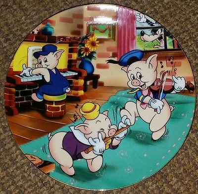 KENLEYS Walt Disney Plate THREE (3) LITTLE PIGS Nice Condition  • £7.99