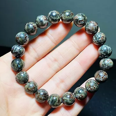 10mm Genuine Natural Black Seraphinite Crystal Bracelet AAA • $4.73