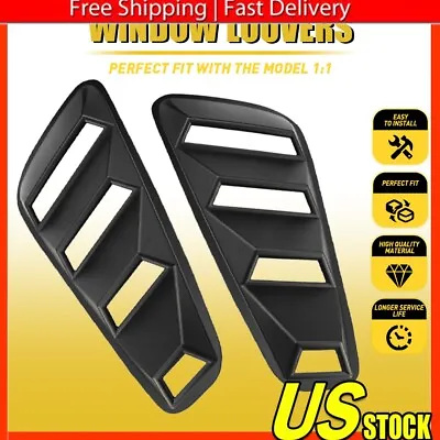 For Ford Mustang 2005-2014 2Pcs 1/4 Quarter Side Window Louvers Scoop Cover Vent • $25.99