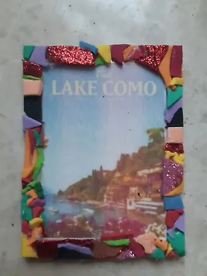 Lake Como  Italy Souvenir Fridge Magnet Handmade ( Mosaic )  5x7 Cm APPROX  • £2.60