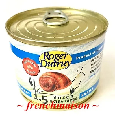 Roger Dutruy French Escargots Burgundy Snail Gourmet Food 1.5 Dozen Extra Large • $12.50