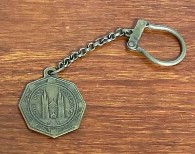 Vintage Catholic Canadian Martyrs Shrine Midland Ontario Religious Key Ring • $12.99