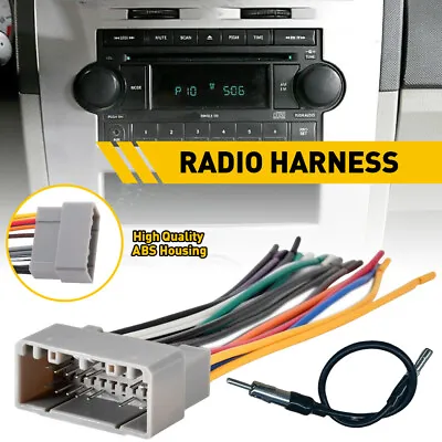 Car Stereo Radio Wiring Harness Adapter Plug For Chrysler Dodge Jeep Mitsubishi • $11.59