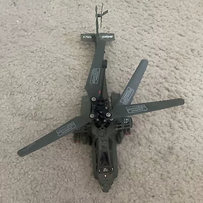 Apache Toy Helicopter RC Flight Infrared Gyro Military Aircraft SOLD AS IS • $10