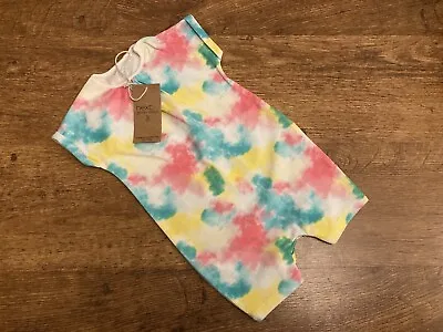 BNWT Baby Girl Next  Multicoloured Tie Dye All-in-One / Romper Suit  -  Age 6-9m • £3.50