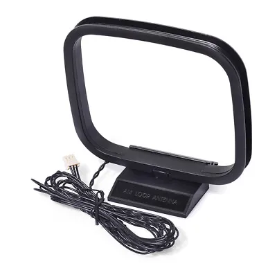 HiFi AM/FM Loop Antenna W/ 3 Pin Connector For Sony/Sharp Receiver Audio System • $14.99