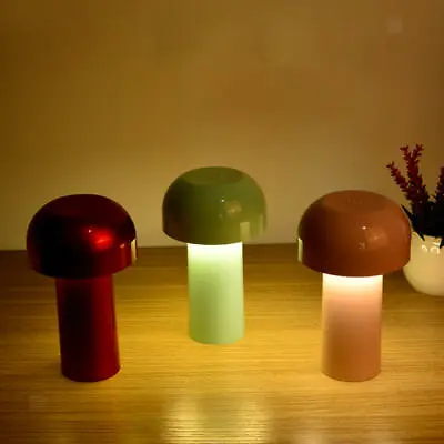£22.39 • Buy Modern Mushroom Table Lamp USB Rechargeable 3W Night Light Cafe Ornament