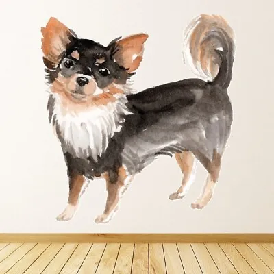 £14.98 • Buy Long Haired Chihuahua Dog Kennels Grooming Wall Sticker WS-71144
