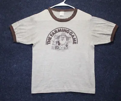 70’s Sportswear Medium  38-40 T Shirt The Farming Game 1979 George Rohrbacher • $49.49