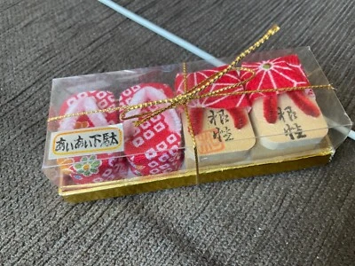 $8.99 • Buy Pair Of JAPANESE SOUVENIR Miniature SLIPPERS Brand New Unwanted Gift 
