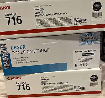 2 OFF Genuine Canon 716B Black Toner Cartridge 1 OFF COMPATIBLE • £50