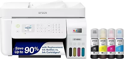EcoTank ET-4800 Special Wireless Color All-in-One Supertank Printer • $230.99