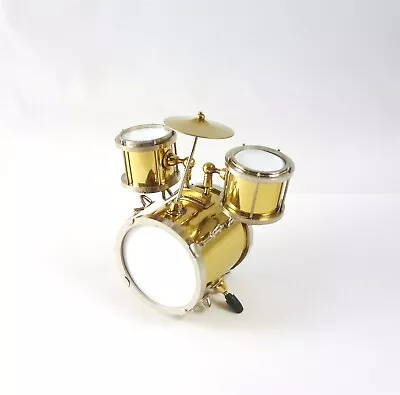 Dollhouse Miniature Large Metal Drum Set B0598 • $38.99