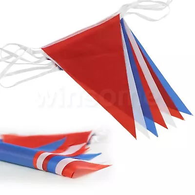 10m Outdoor Bunting Union Jack Flags Banner Garden Decorations Platinum Jubilee • £3.04