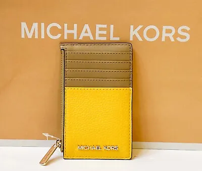 Michael Kors Jet Set Travel Top Zip Card Case Wallet • $49.80