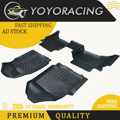 $344.40 • Buy 3D Black Rubber Waterproof Floor Mats Fit Ford Ranger PX 4 Door Dual Cab 2012-19
