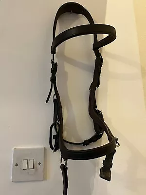 Rambo Micklem Competition Bridle - Brown- Small Horse (Cob Size) • £55