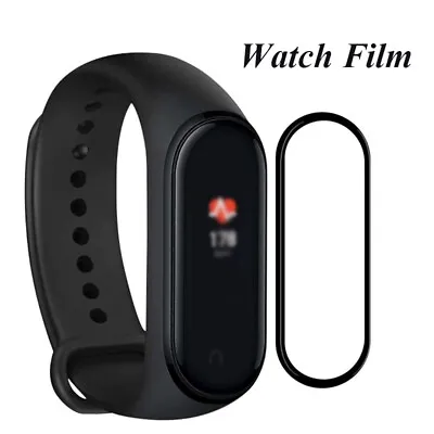 5x 3D Full Cover Tempered Glass Screen Protector Film For Xiaomi Mi Band 4 5 6 ♬ • £3.62