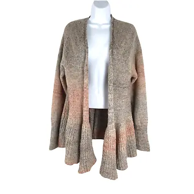 Knitted & Knotted Open Cardigan Sweater Mohair Blend Women's Large Flawed • $17.46