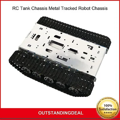 RC Tank Chassis Metal Tracked Robot Chassis Smart Robot Car Chassis Disassembled • $116.38