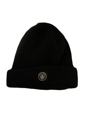 £0.99 • Buy Manchester City Hats Beanies Black, Black And White Logo