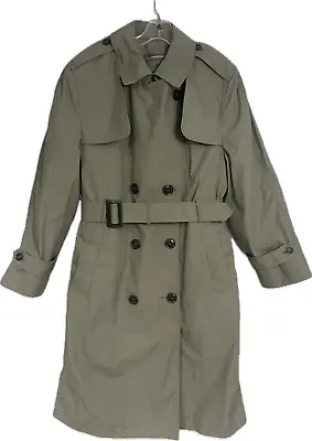 NEW USMC Marine Corp Issue Women's All Weather Trench Coat W/ Liner 10S • $29.99