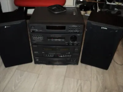 Sony LBT-D117 Hifi Midi System With Speakers TAPES ARE NOT WORKING?? NO REMOTE  • £78