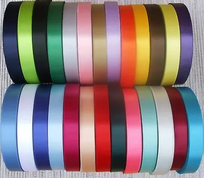 15mm  ½ Inch  Single Satin Ribbon Wedding Birthday Cake  1 Metre  £1.49 Freepost • £1.49