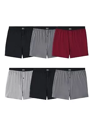 Freshen Up The Drawer With Fruit Of The Loom Men Knit Boxers Soft Fabric 3 Or 6 • $27.99