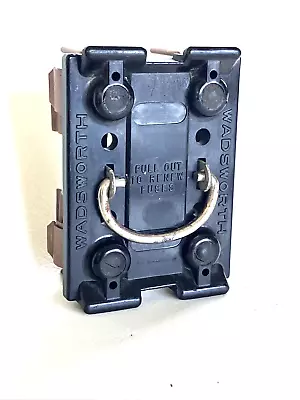 Wadsworth Fuse Holder Main Pullout With FR263 Fuse Clamp Holder 30A - 60A 250V • $30.99