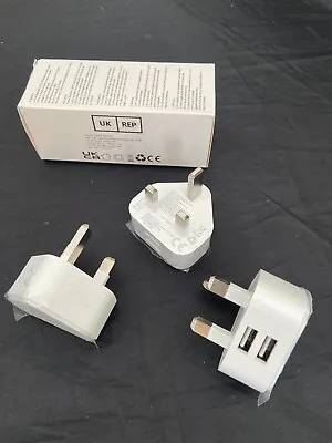 USB Charger Plug X 3- 2 USB Ports Per Adaptor Multi Charger - Ideal For Iphones • £5.49