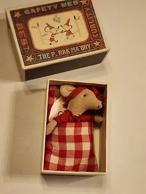 Maileg Christmas Mouse St. Louis Matchbox Retired Tagged NIB Williot RARE! • $185