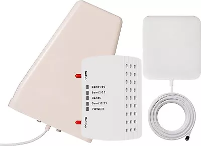 Cell Phone Booster Up To 5000 Sq.Ft For Band 66/2/4/5/12/17/13/25 For All U.S. • $69.95