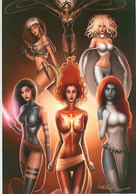 Nathan Szerdy SIGNED Marvel Comics Art Print ~ X-Men Mystique Rogue Emma Frost + • $25.99