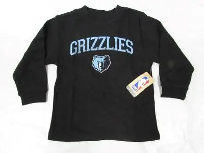 New Memphis Grizzlies Youth Kids Size 5/6 Black Majestic Long Sleeve Shirt • $10.07