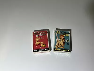 Vargas And Elvgren Playing Cards - 2 Deck Set Of Unopened Cards From The 70's  • $225