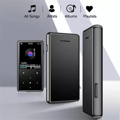 Bluetooth 5.0 8GB MP3 Lossless Music Player FM Radio Voice Recorder 12-hour • $24.55