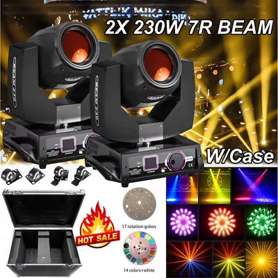 230W 7R Beam Moving Head Prism Sharpy Light DMX DJ Stage Lighting & Flight Case • £259.99