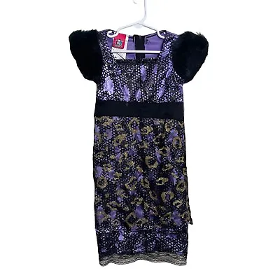 Monster High Girl's Dress Size Small Purple Black Rubie's 2013 Costume • $7.99