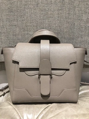 $300 • Buy Authentic Senreve Mini Maestra  Beige Leather Backpack / Shoulder Bag